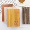 Noterbook Papel de grano de madera impermeable decorativo